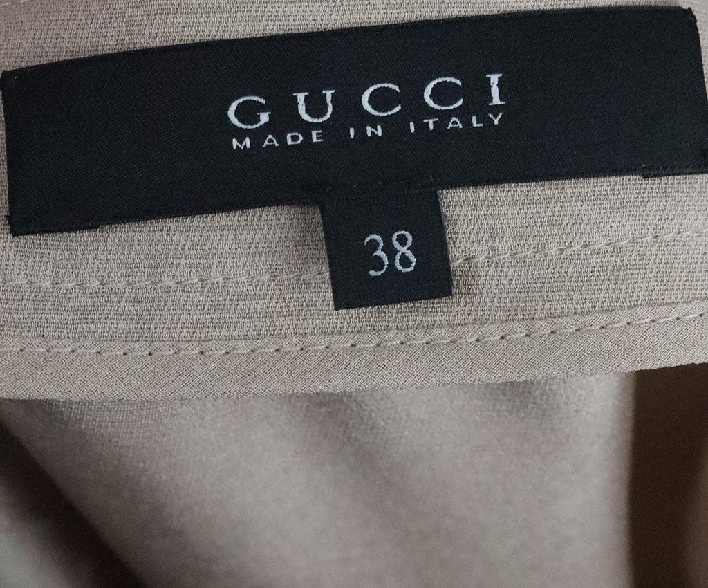 Gucci Tan Silk Skirt sz 4 - Michael's Consignment NYC