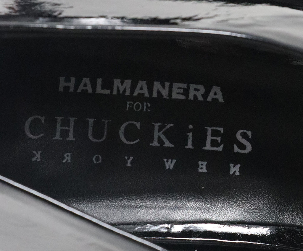 Halmanera Black Patent Leather Heels 4