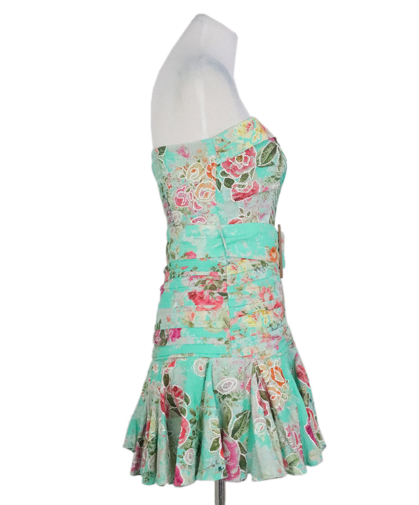 Hemant & Nandita Green Floral Print Dress 1