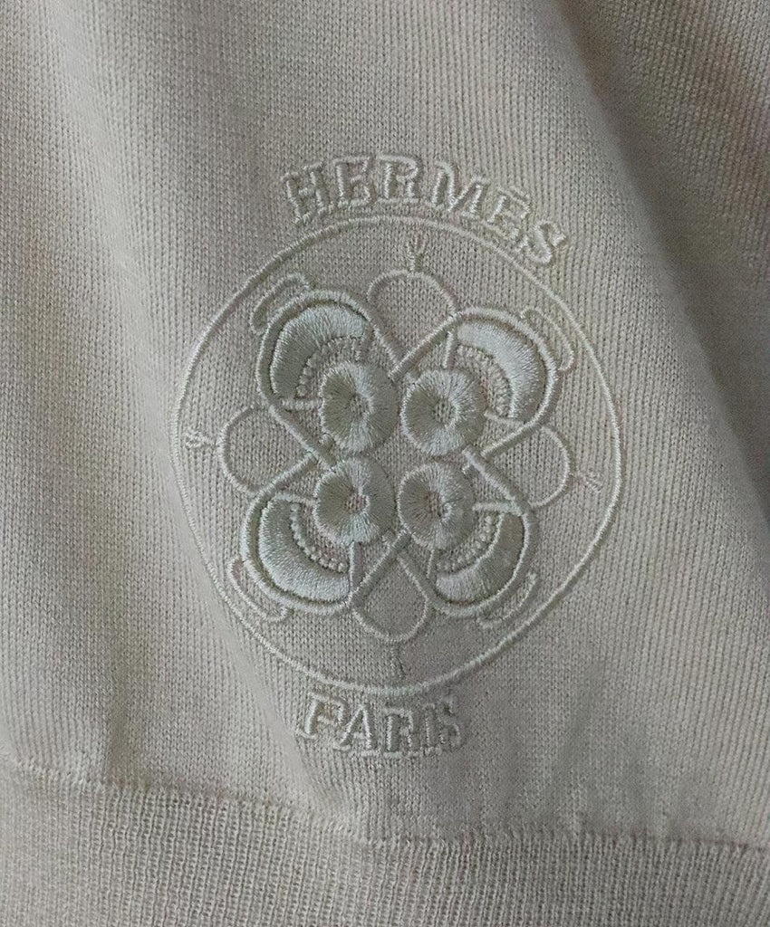 Hermes Beige Cashmere Top sz 10 - Michael's Consignment NYC