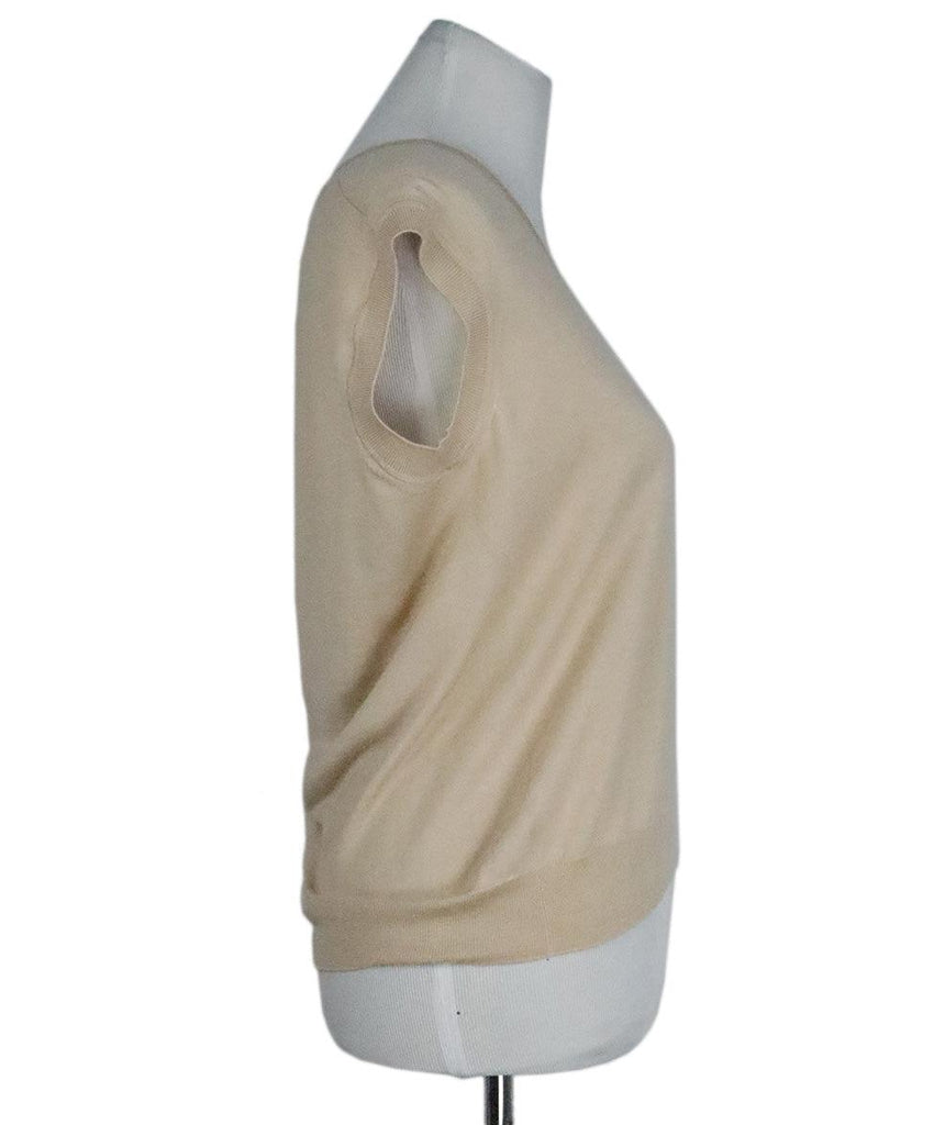 Hermes Beige Cashmere Top sz 10 - Michael's Consignment NYC