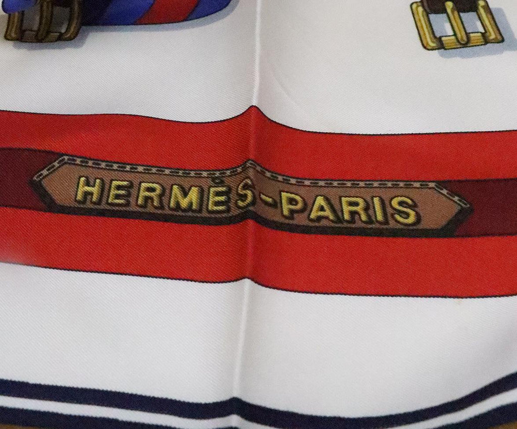 Hermes Belt Print Silk Scarf - Michael's Consignment NYC