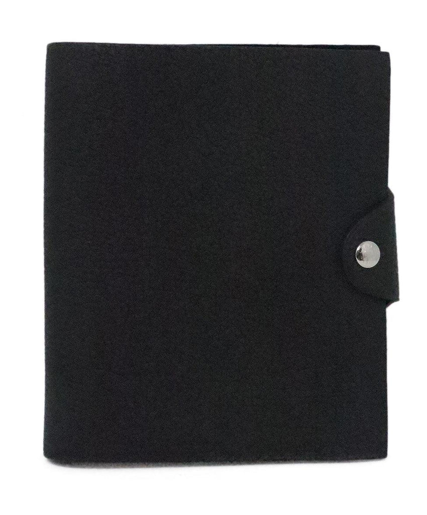 Hermes Black Leather Ulysse PM Notebook - Michael's Consignment NYC