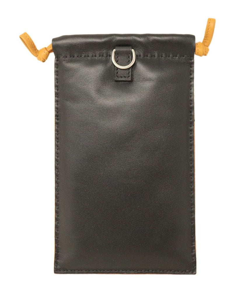 Hermes Black Leather Pilo Phone Case - Michael's Consignment NYC