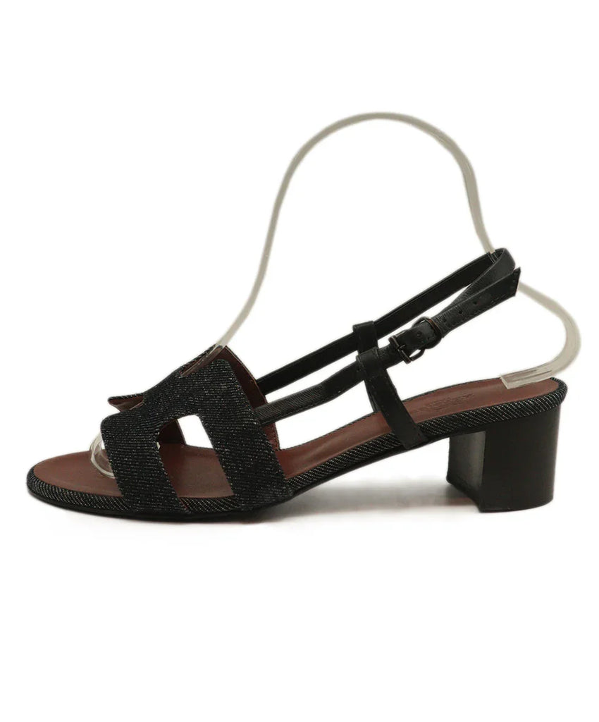 Hermes Blue Denim Sandals sz 7.5 - Michael's Consignment NYC