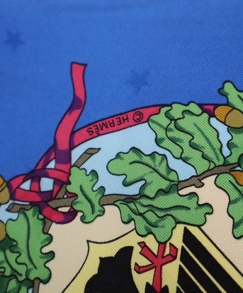 Hermes Emblemes de L'Europe Print Scarf 6