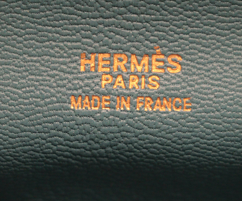 Hermes Blue Leather Plume Satchel Handbag 9