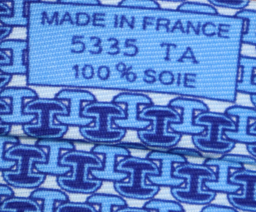 Hermes Blue Print Tie 2