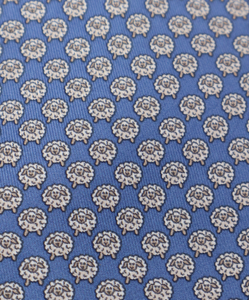 Hermes Blue Print Tie 3
