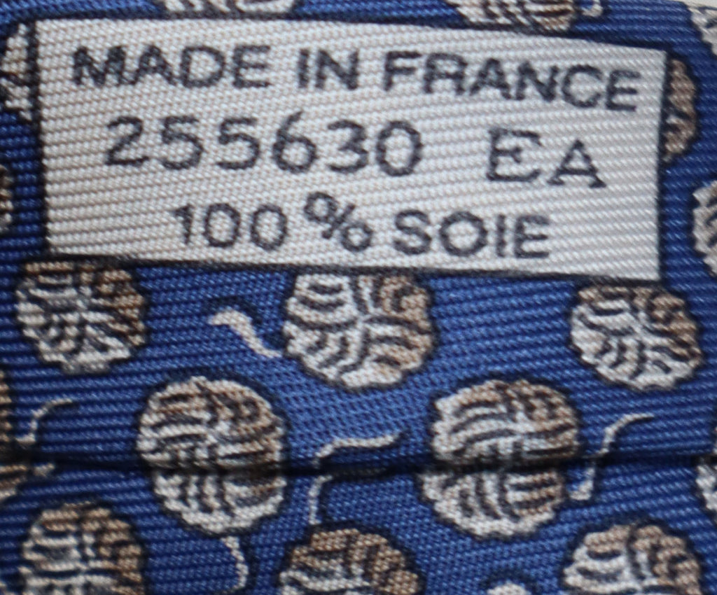 Hermes Blue Print Tie 2