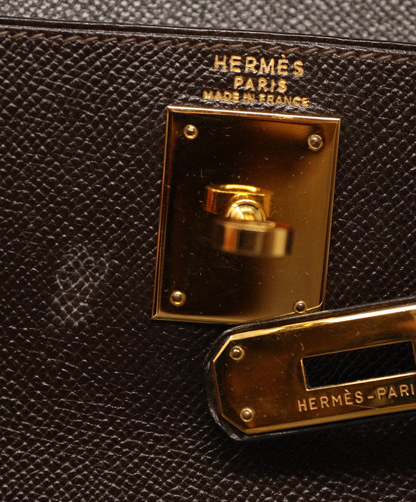 Hermes Brown Leather 28CM Kelly Bag 10