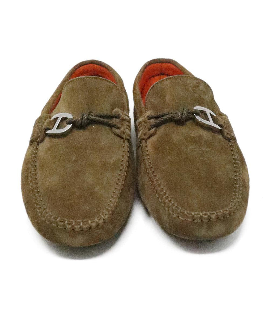 Hermes Brown Suede Loafers sz 9 - Michael's Consignment NYC