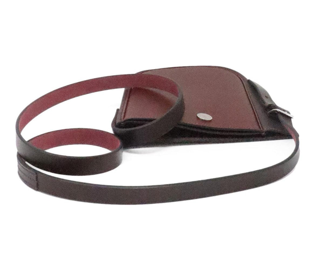 Hermes Burgundy Prospective Cavaliere Leather Crossbody - Michael's Consignment NYC