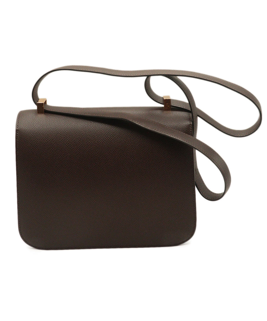 Hermes Chocolate Brown Leather Constance 2