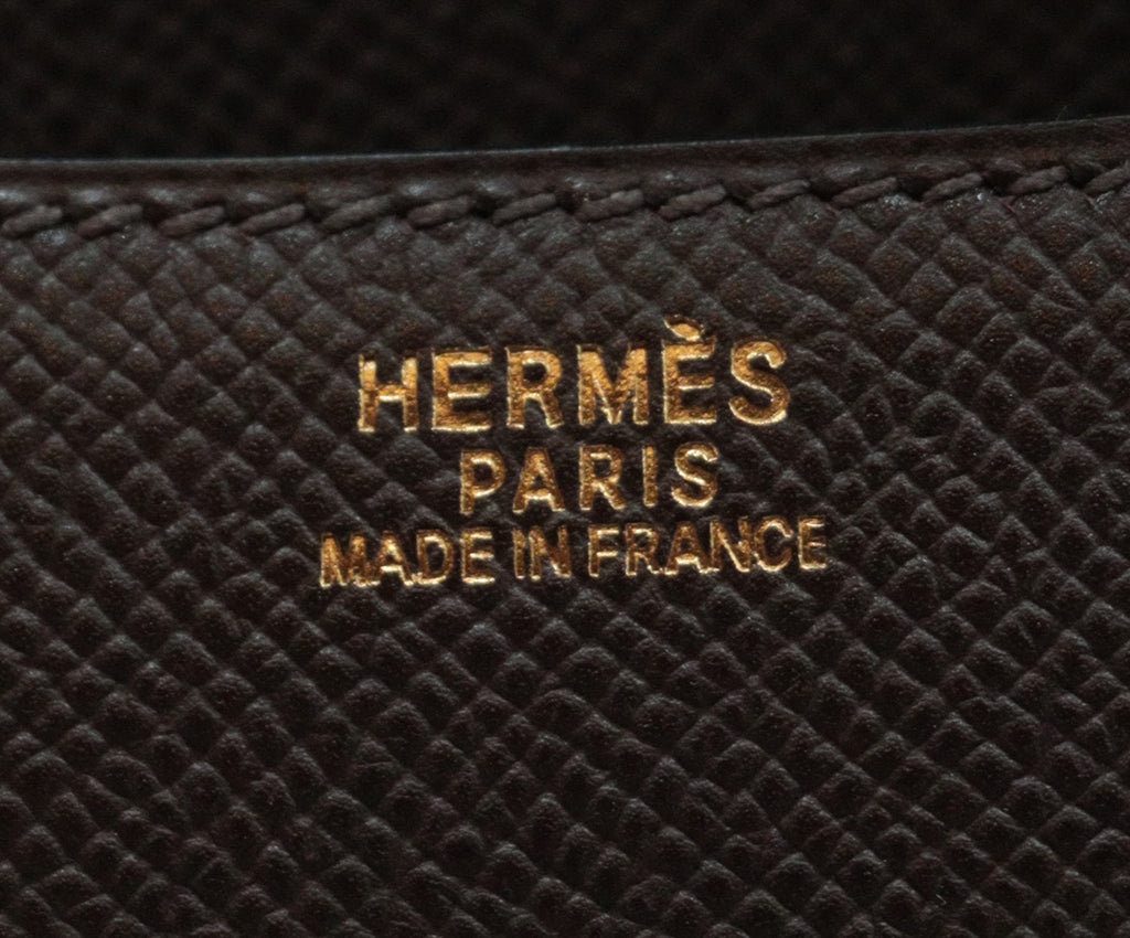 Hermes Chocolate Brown Leather Constance 8