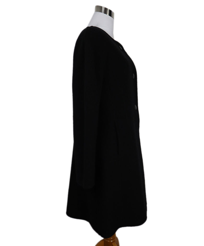 Hermes Black Wool & Cashmere Coat 1