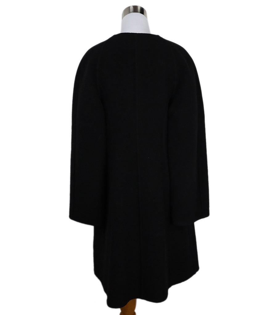 Hermes Black Wool & Cashmere Coat 2