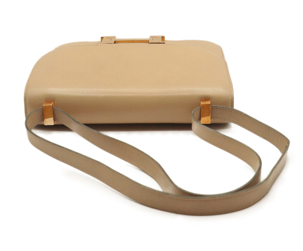 Hermes Constance Beige Leather Bag 4