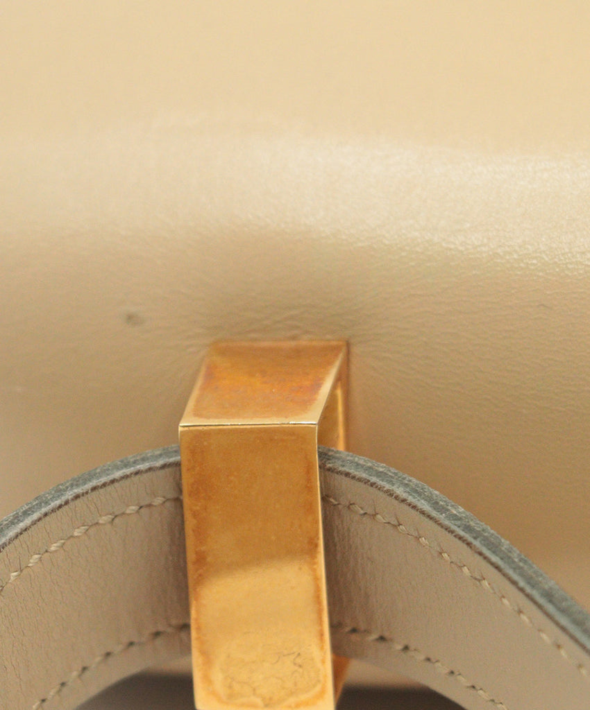 Hermes Constance Beige Leather Bag 10