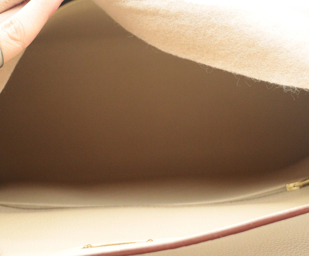 Hermes Cream Leather 35cm Kelly Bag 7