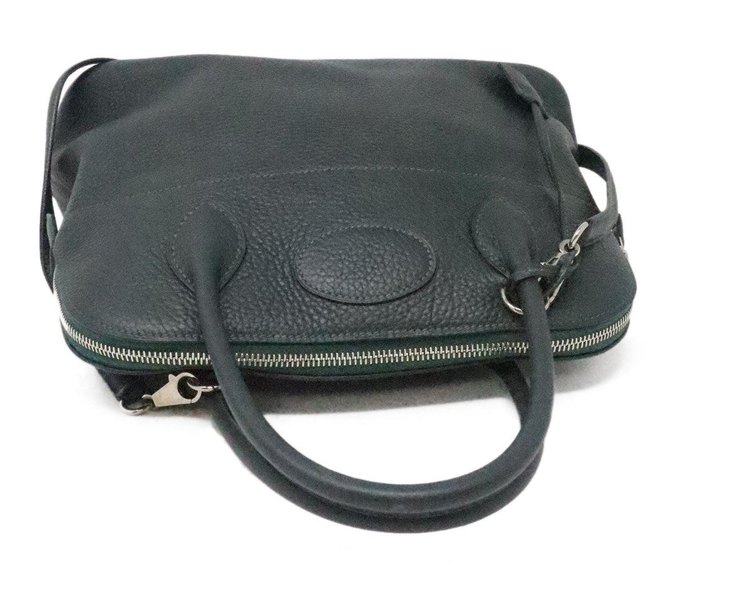 Hermes Dark Green Leather Bolide 31 Bag - Michael's Consignment NYC