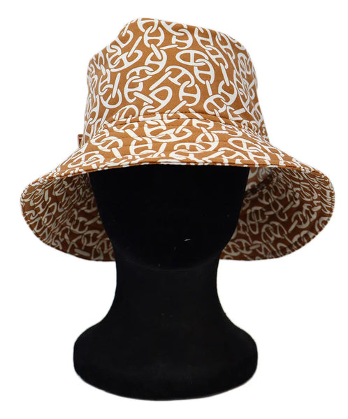 Hermes Beige Canvas Calvi Seashell Hat l Michael's Luxury