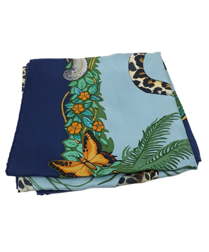 Hermes Jungle Love Multicolored Silk Scarf 2