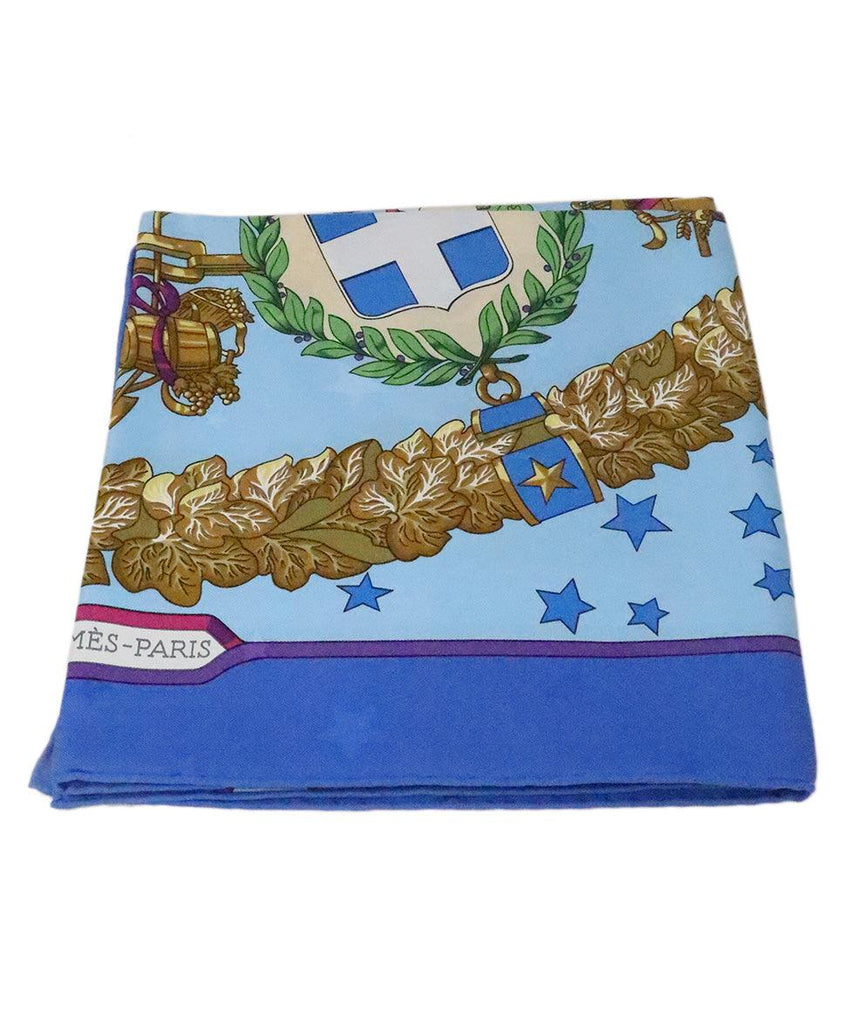 Hermes Emblemes de l'Europe Print Scarf - Michael's Consignment NYC