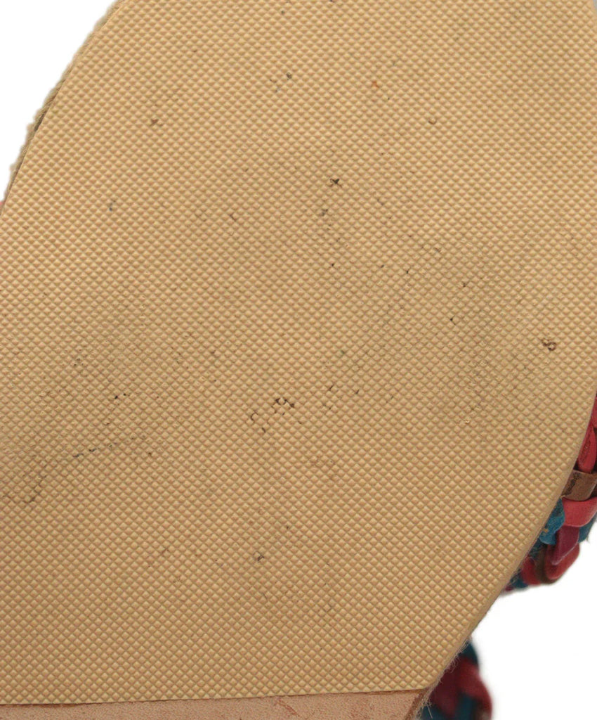 Hermes Multicolored Woven Leather Espadrilles Sandals sz 8 - Michael's Consignment NYC