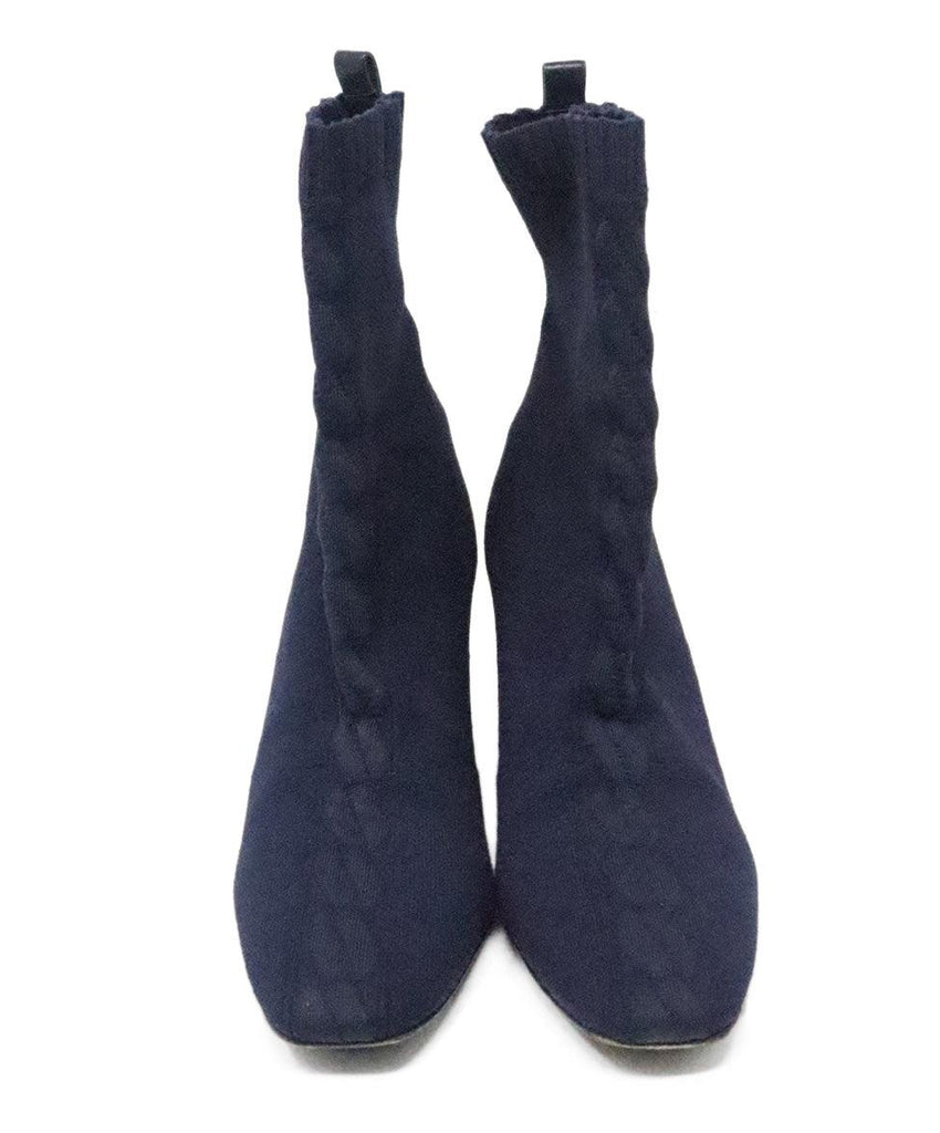 Hermes Navy Spandex Booties sz 10 - Michael's Consignment NYC