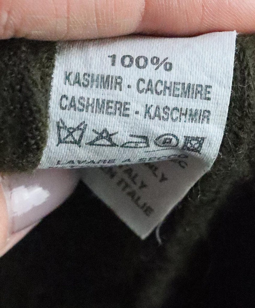Hermes Olive Green Cashmere Cardigan sz 8 - Michael's Consignment NYC