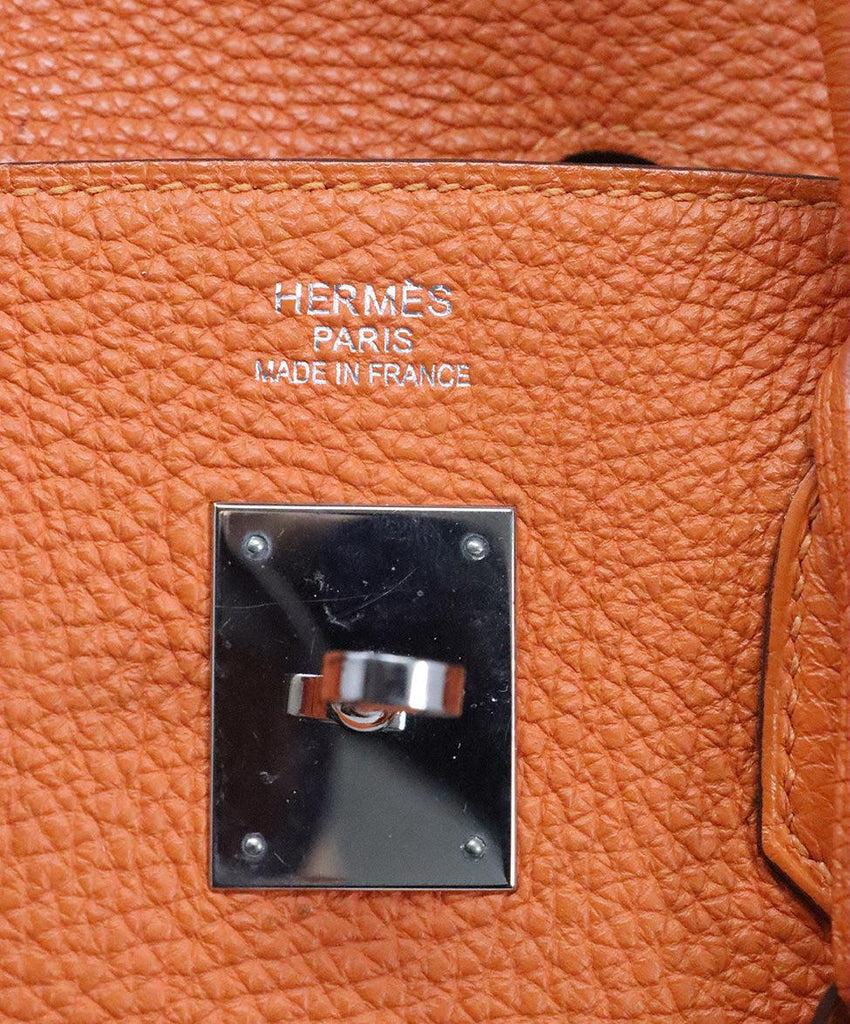 Hermes Orange Birkin Bag 17