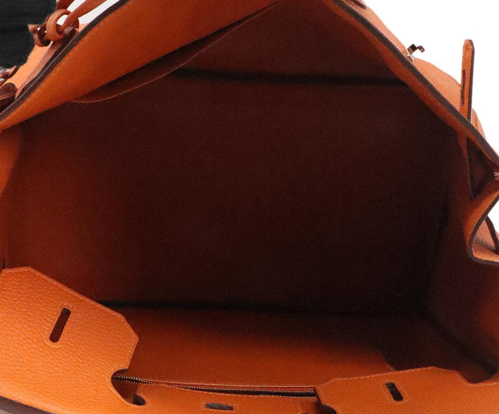 Hermes Orange Birkin Bag 6