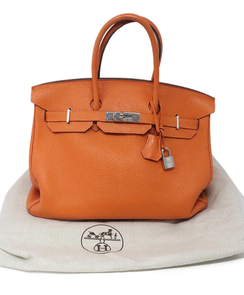 Hermes Orange Birkin Bag 5