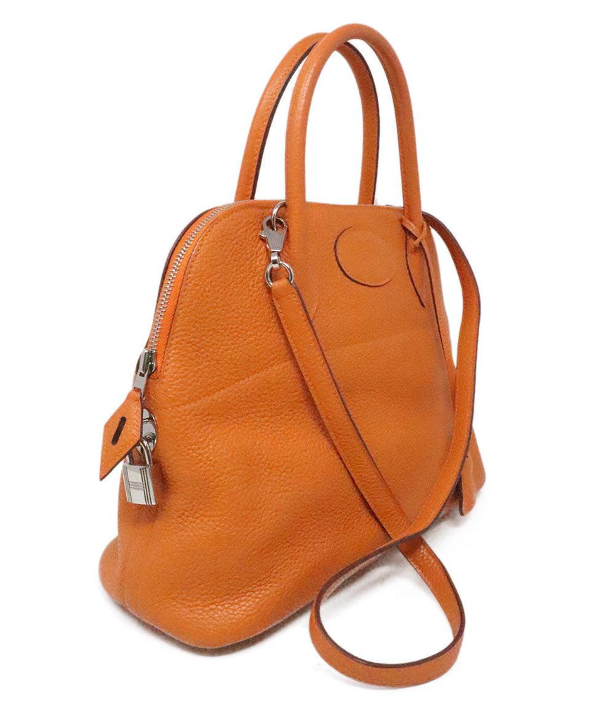Hermes Orange Leather 30CM Bolide Bag - Michael's Consignment NYC