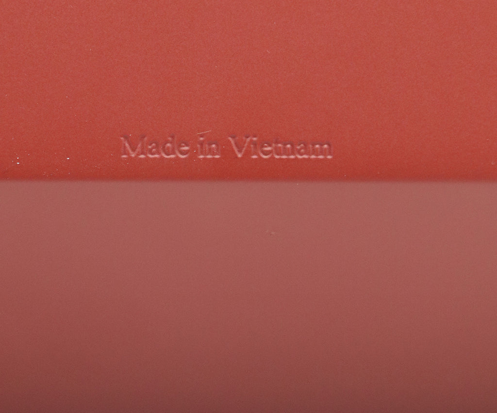 Hermes Rust Orange Resin & Leather Tray 6