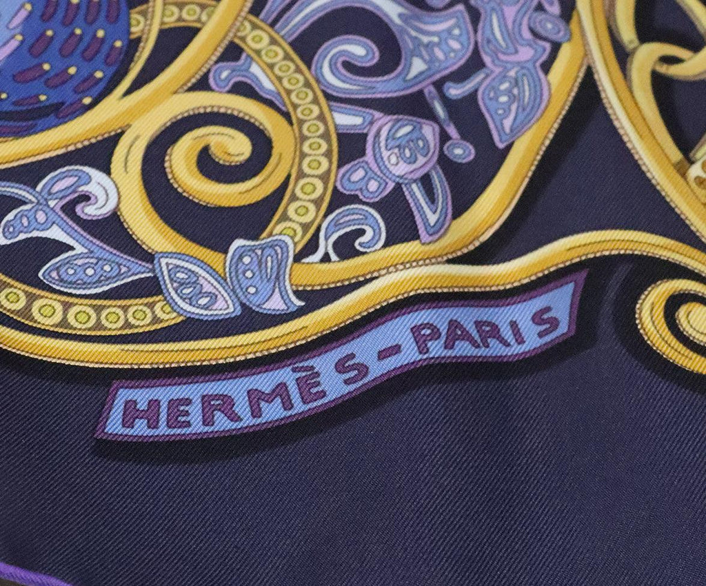 Hermes La Charmante aux Animaux Silk Scarf - Michael's Consignment NYC