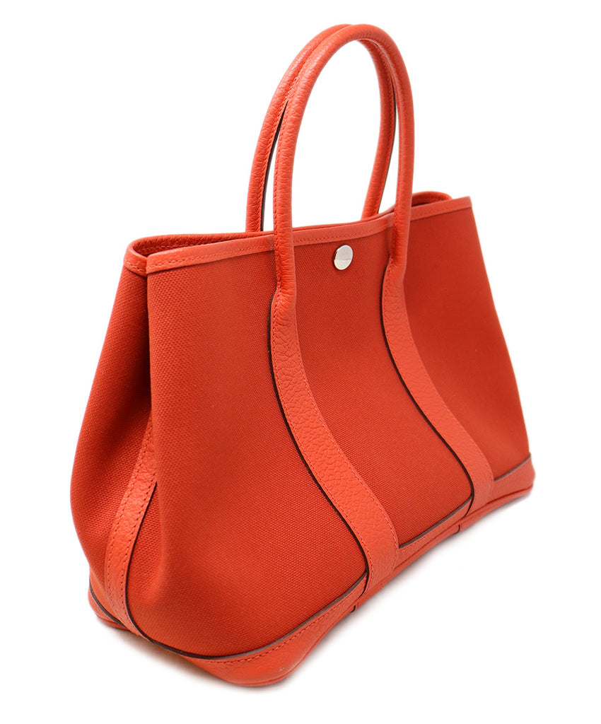 Hermes Red 30cm Garden Party Tote 1