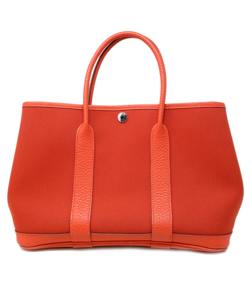 Hermes Red 30cm Garden Party Tote 2