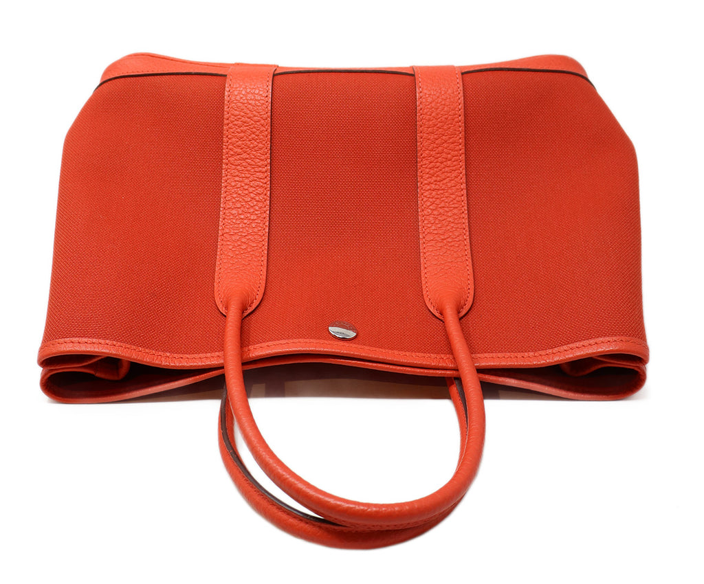Hermes Red 30cm Garden Party Tote 4