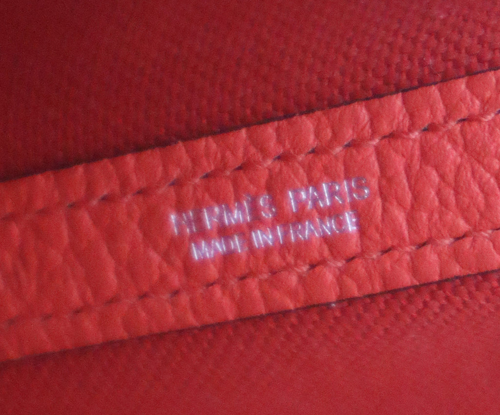 Hermes Red 30cm Garden Party Tote 6
