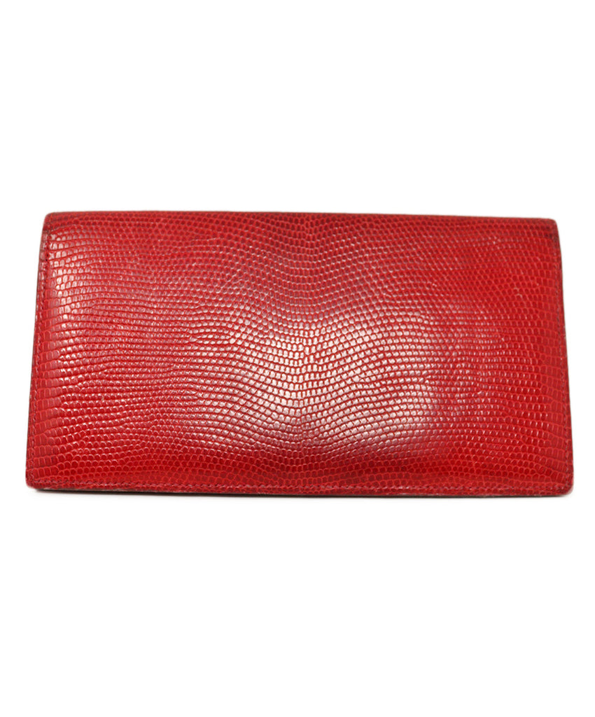 Hermes Red Lizard Leather Check Book 2