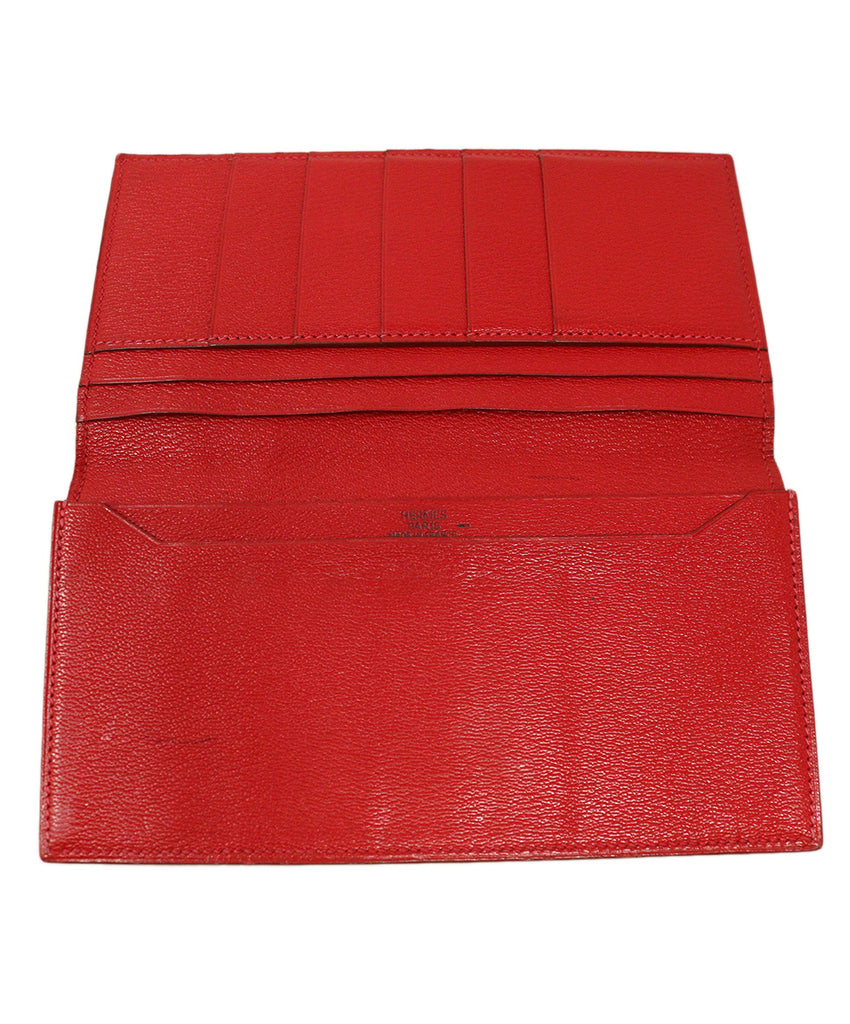 Hermes Red Lizard Leather Check Book 5