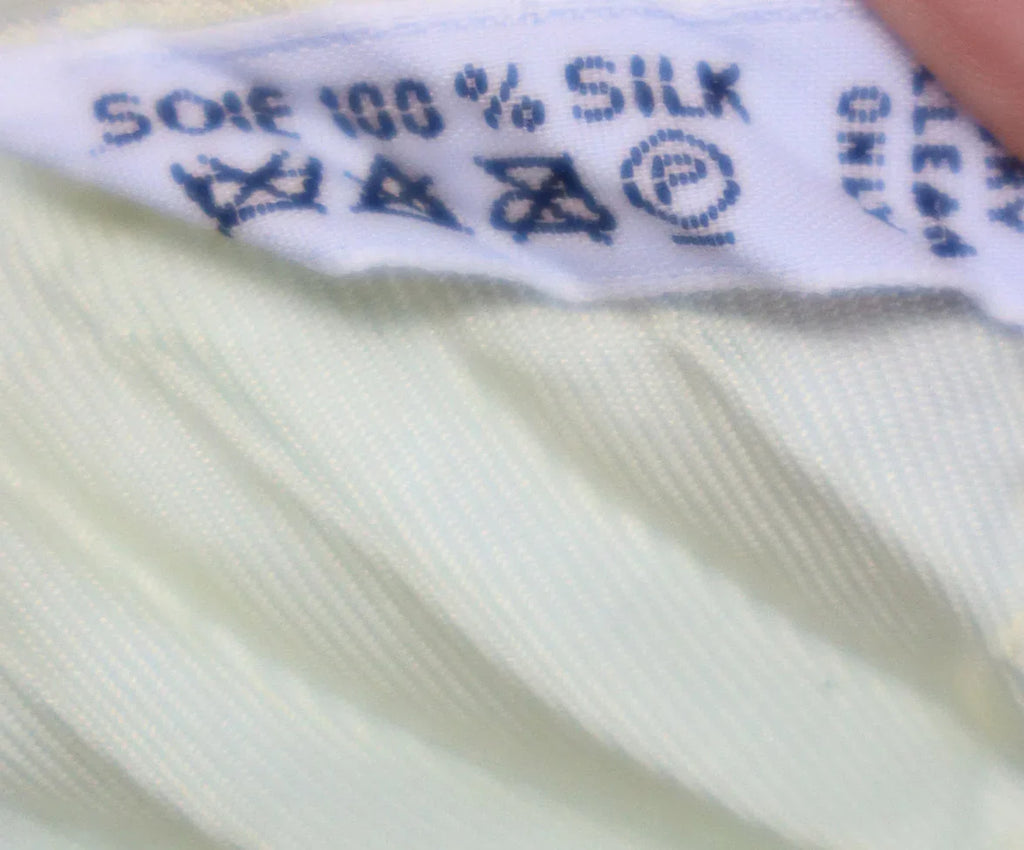 Hermes Yellow & Green Pleated Silk Scarf - Michael's Consignment NYC