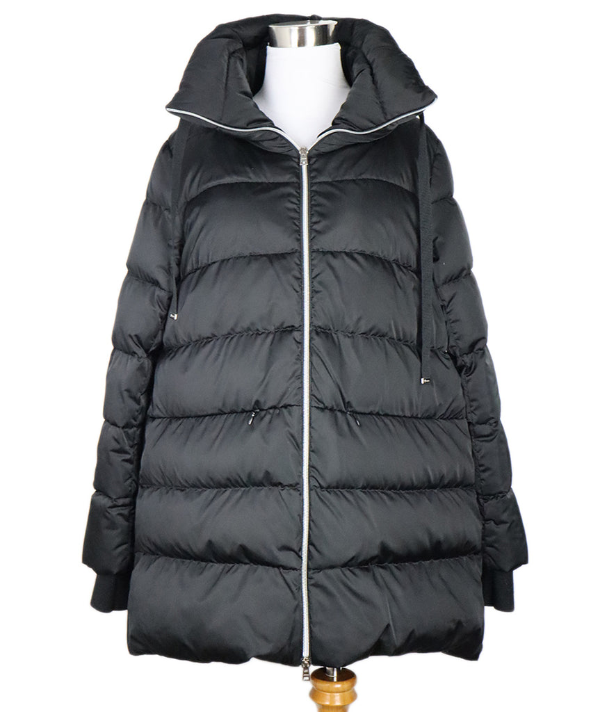 Herno Black Puffy Long Coat 
