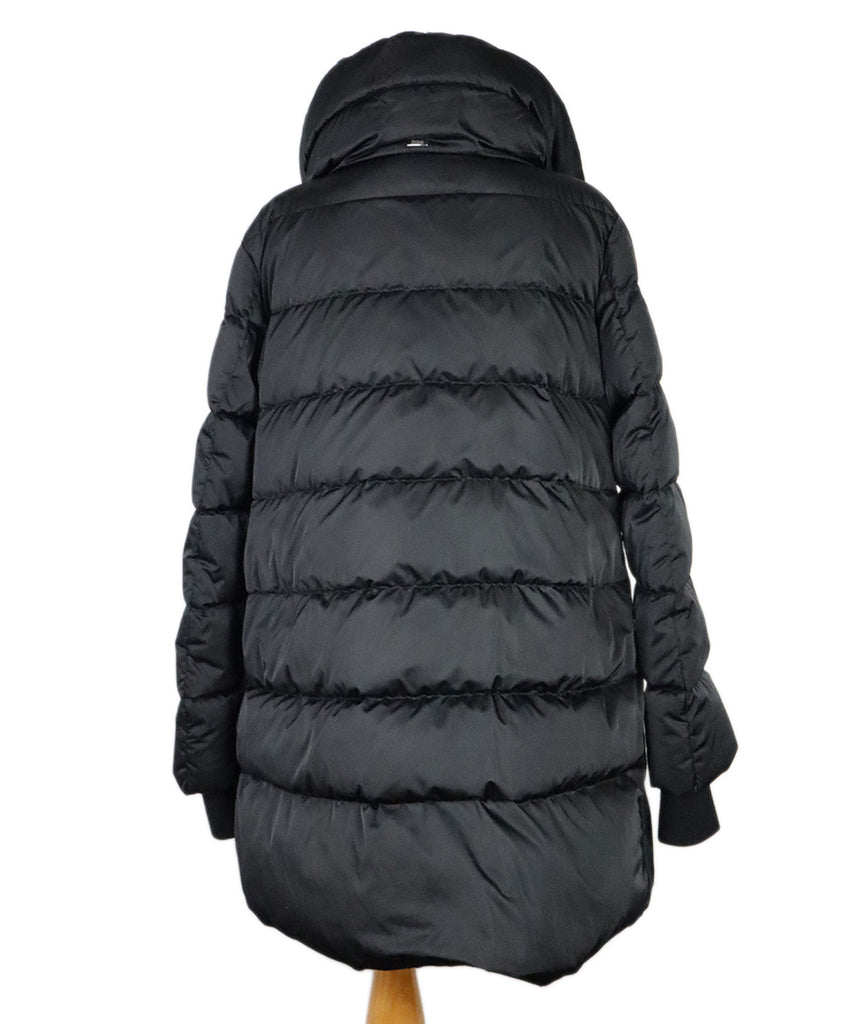 Herno Black Puffy Long Coat 2