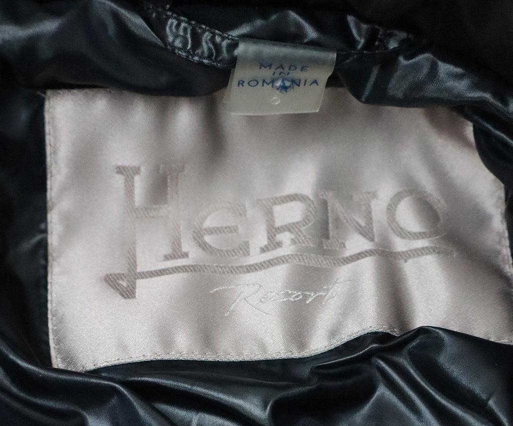 Herno Black Puffy Long Coat 3