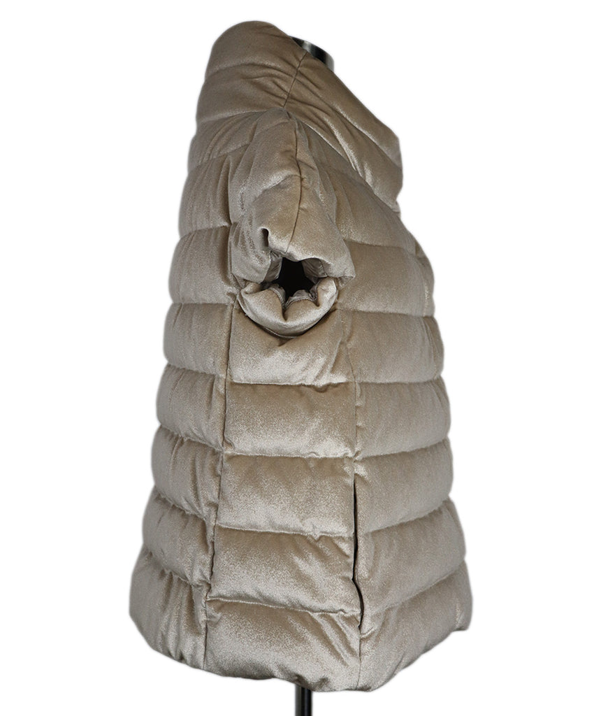 Herno Champagne Velour Shortsleeve Jacket 1