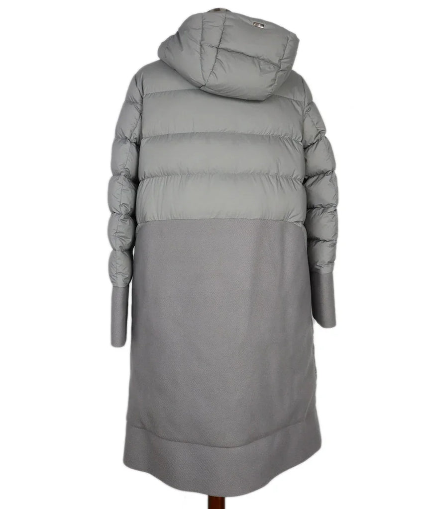 Herno Grey Down & Wool Coat sz 8 - Michael's Consignment NYC