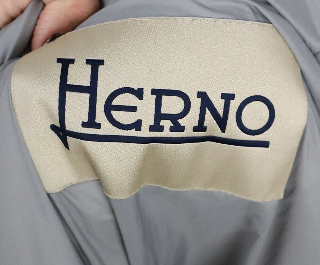 Herno Grey Down & Wool Coat sz 8 - Michael's Consignment NYC